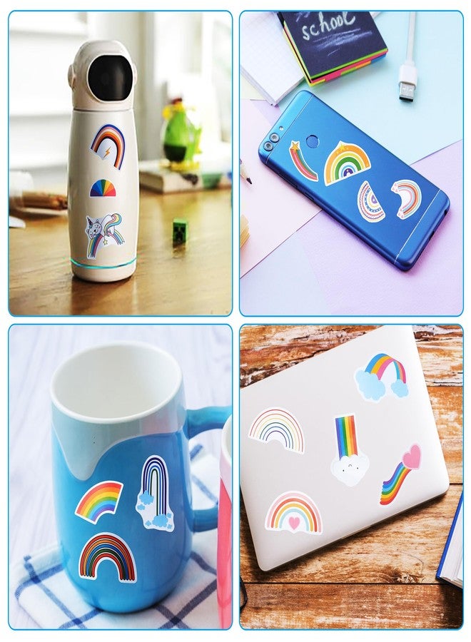 Cleverplay 100 Pack Rainbow Stickers, Rainbow Party Favors, Birthday Decorations Gifts - Image 4