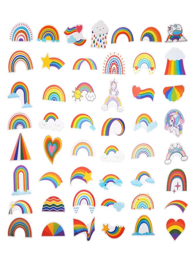 Cleverplay 100 Pack Rainbow Stickers, Rainbow Party Favors, Birthday Decorations Gifts - Image 3