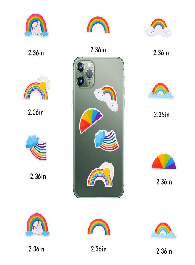 Cleverplay 100 Pack Rainbow Stickers, Rainbow Party Favors, Birthday Decorations Gifts - Image 5