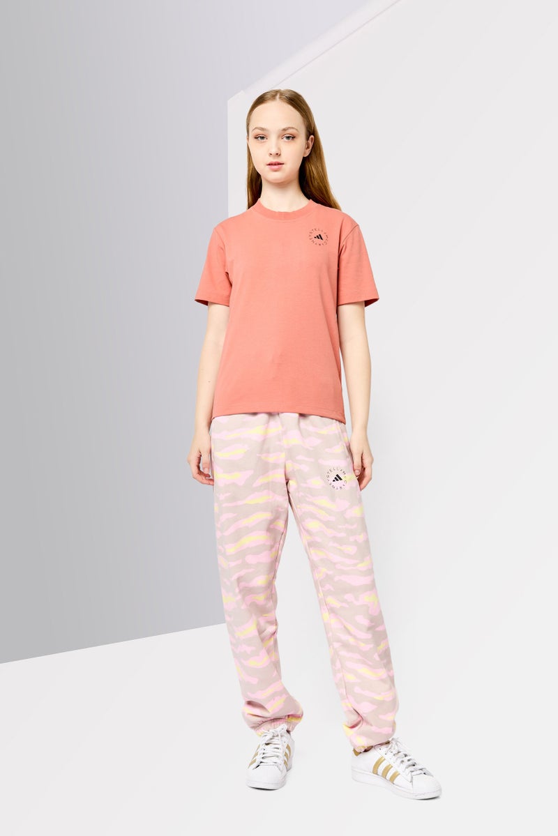 Adidas Adidas by Stella McCartney Women Sportswear Fit Short Sleeves Outdoor Top, Pink  - Image 2