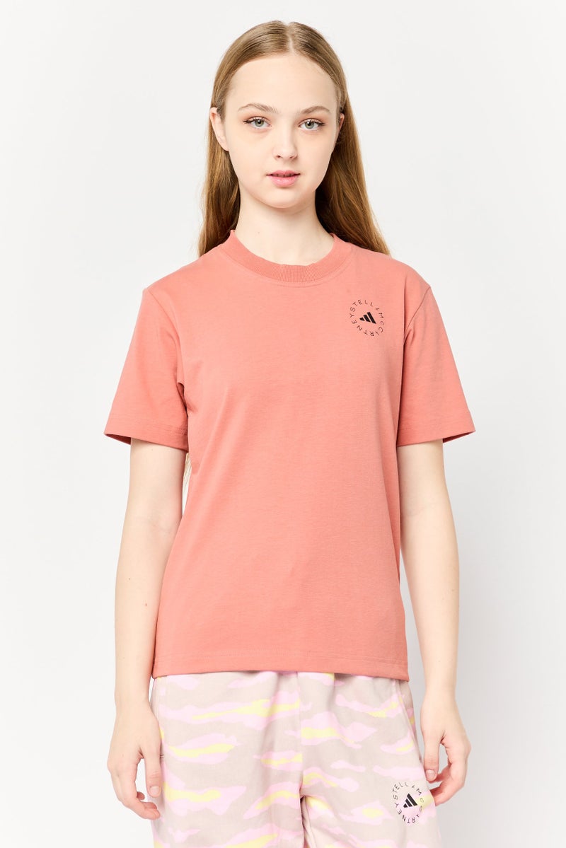 Adidas Adidas by Stella McCartney Women Sportswear Fit Short Sleeves Outdoor Top, Pink  - Image 1