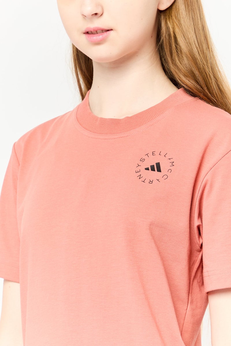 Adidas Adidas by Stella McCartney Women Sportswear Fit Short Sleeves Outdoor Top, Pink  - Image 3