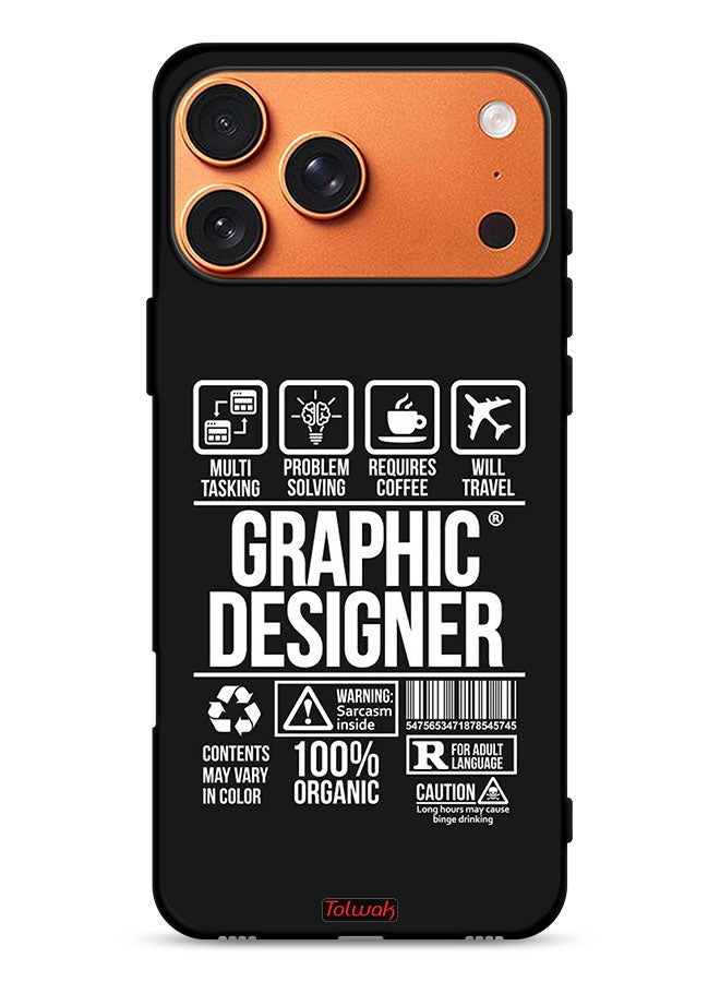 Tolwak Apple iPhone 17 Pro Max Protective Case Cover Graphic Designer Sticker - Image 1