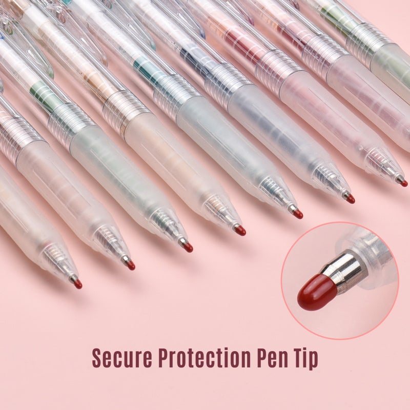 9 Color Gel Pens Set 0.5mm Pen Lead Colored Pens Retractable Gel Ink Pens Art Supplies for Children Adults Coloring Books Drawing Painting Writing Journaling - Image 4