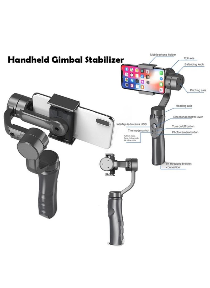 SUPERDIGIT - 3-Axis Stabilized Handheld Smartphone Gimbal GimPro 2 Gimbal Stabilizer Black - Image 1