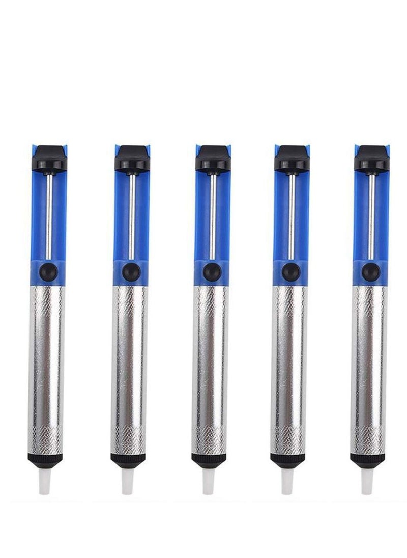 SYOSI Solder Desoldering Pump Electric Soldering Iron Auxiliary Tool Manual Desoldering Suction Pump Vacuum Solder Removal Tool  - Image 1