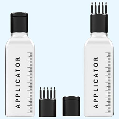 VREENY Hair Root Applicator Bottle with Comb Cap for Applying Hair Oil, Shampoo and Medicine (R_A_B_Pack of 02) - Image 2