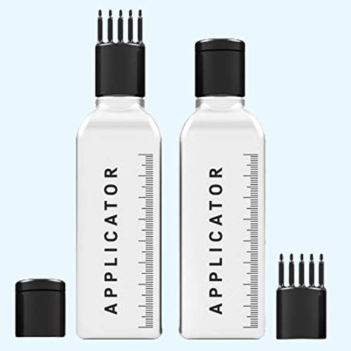 VREENY Hair Root Applicator Bottle with Comb Cap for Applying Hair Oil, Shampoo and Medicine (R_A_B_Pack of 02) - Image 1