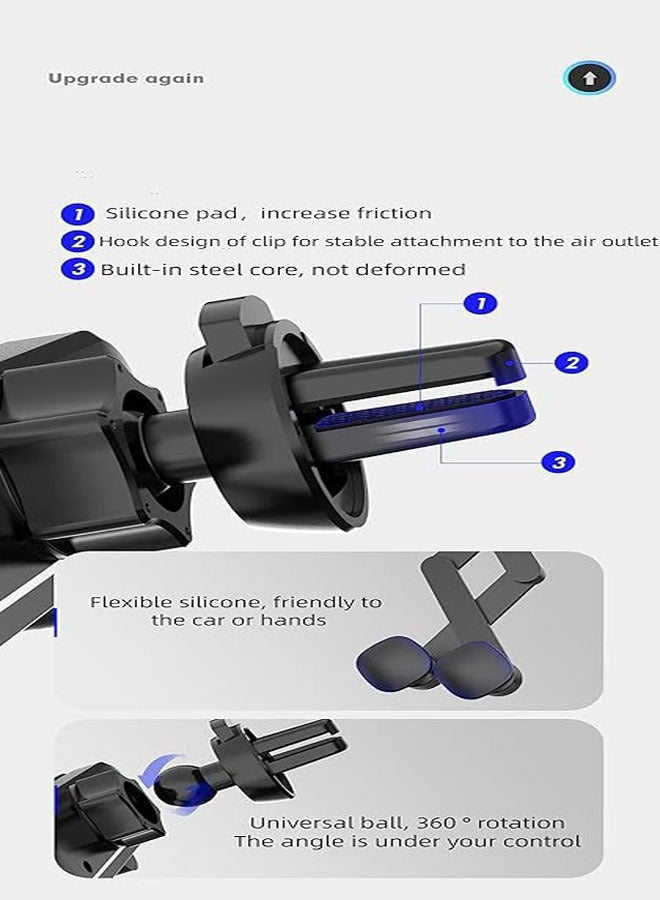 general Creative car phone holder car air outlet navigation phone holder cute shape metal car phone holder - Image 2