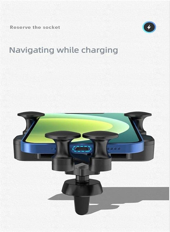 general Creative car phone holder car air outlet navigation phone holder cute shape metal car phone holder - Image 3