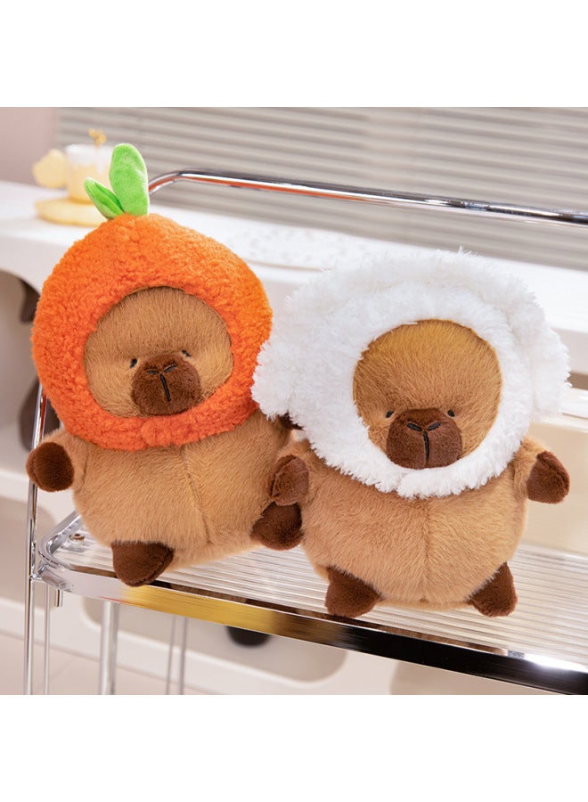 Kapibala Doll Plush Toy Capybara Doll-Specifications:white Hat-Color:22cm  - Image 5