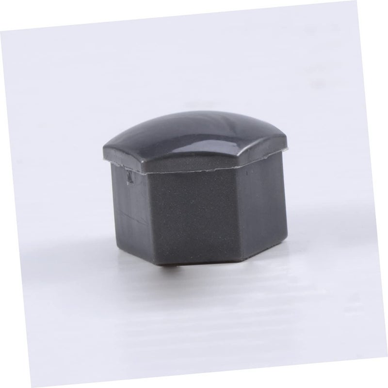 17mm Wheel Nut Covers Set Durable Grey Lug Nut Protector Caps with Clips - Image 3