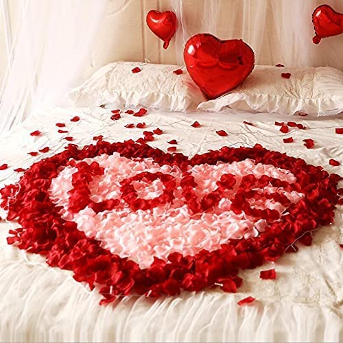 ocharzy 1000pcs Rose Petals Artificial Silk Flower Rose Petals for Wedding Decorations, Romantic Night, Valentine's Day, Parties, Events (Champagne Like Pink) - Image 5