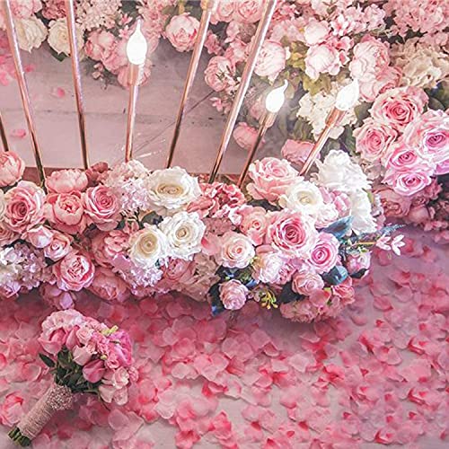 ocharzy 1000pcs Rose Petals Artificial Silk Flower Rose Petals for Wedding Decorations, Romantic Night, Valentine's Day, Parties, Events (Champagne Like Pink) - Image 4