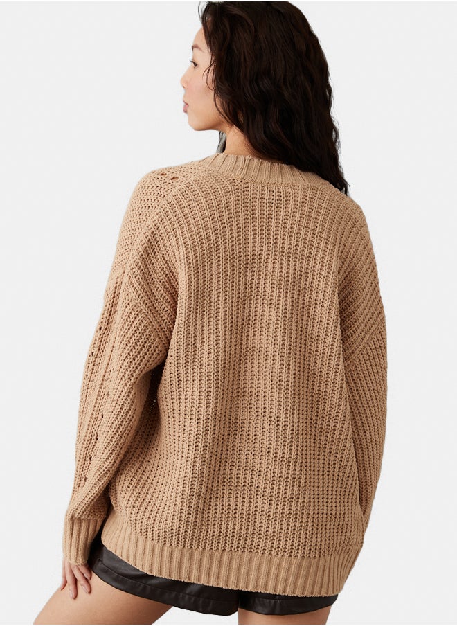American Eagle AE Open Chenille Cardigan  - Image 2