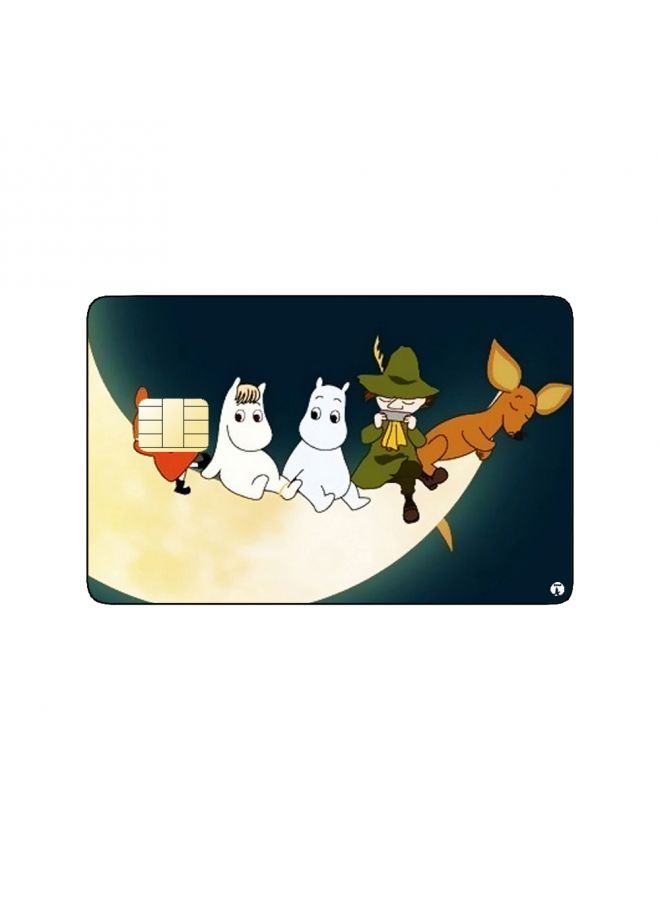 RKN PRINTED BANK CARD STICKER Animation The Moomins By Tove Jansson - Image 1