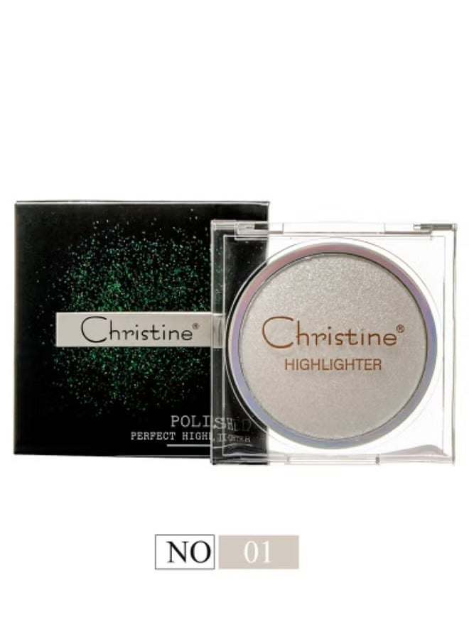 Christina Polished Highlighter No. 01 from Christine and Magic Dry Rouge 01 - Image 2