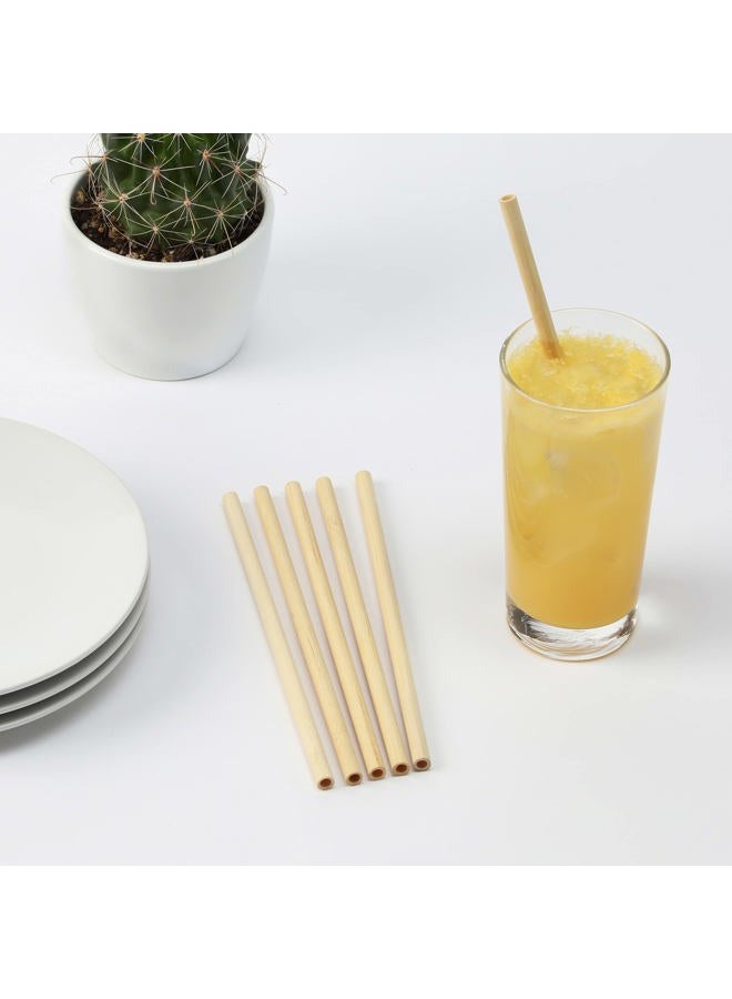 True Natural Bamboo Straws Set of 10, Reusable & Biodegradable, Durable Eco-Friendly Accessories - Image 3