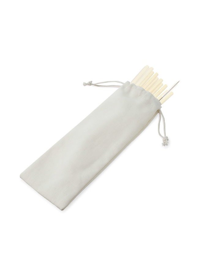 True Natural Bamboo Straws Set of 10, Reusable & Biodegradable, Durable Eco-Friendly Accessories - Image 5