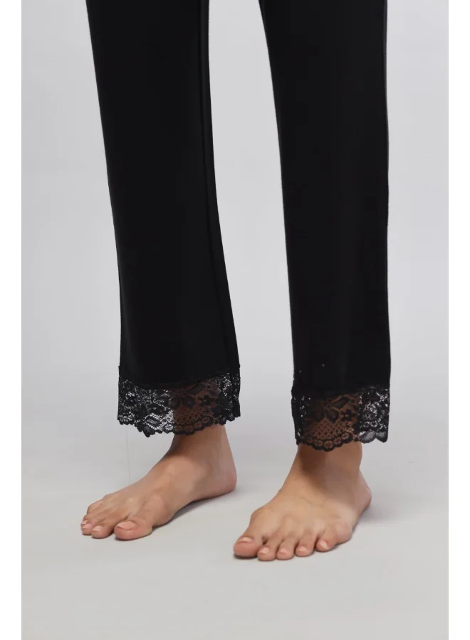NeceSera Delicate Black Lace Pajamas