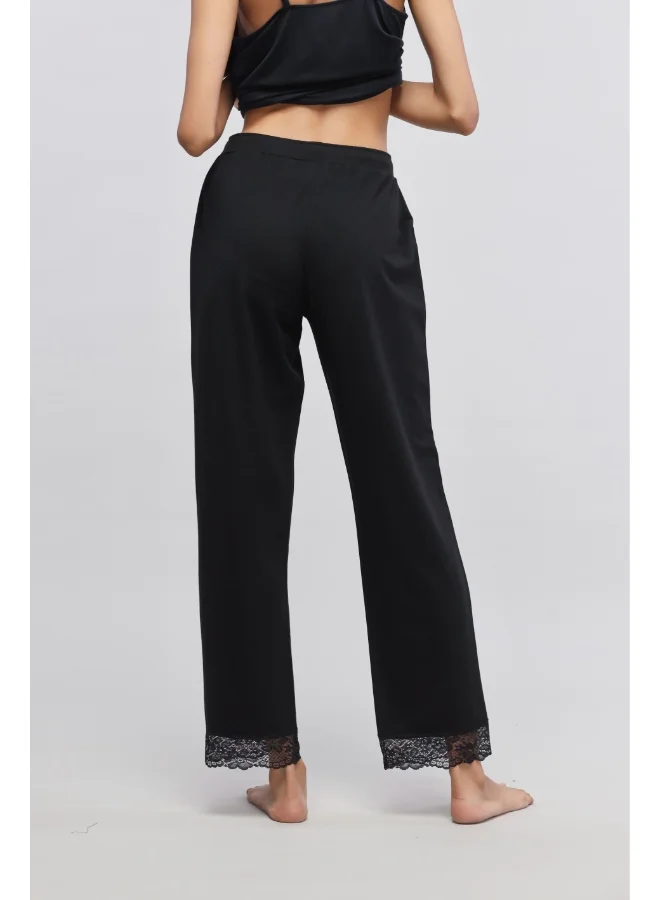 NeceSera Delicate Black Lace Pajamas