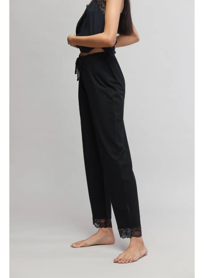 NeceSera Delicate Black Lace Pajamas