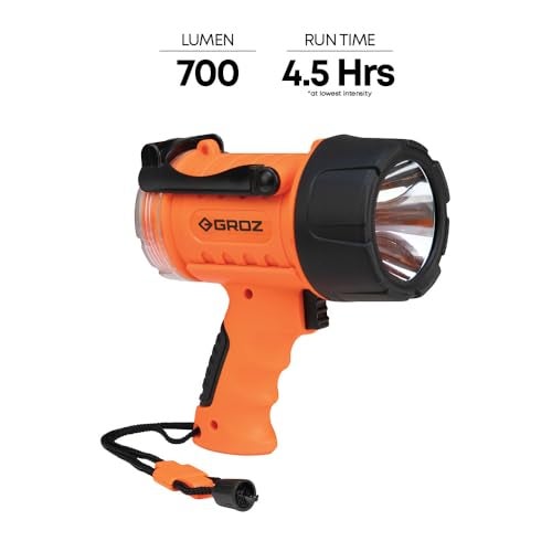 Groz Long Distance Torch Rechargeable - 400m Range, High Power | Rechargeable Torch 7W (LED) | Torch with SOS Mode | IP67 Waterproof Torch | CE, RoHS & CREE Certified | Emergency Torch | LED/402 - Image 2