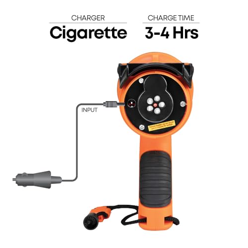 Groz Long Distance Torch Rechargeable - 400m Range, High Power | Rechargeable Torch 7W (LED) | Torch with SOS Mode | IP67 Waterproof Torch | CE, RoHS & CREE Certified | Emergency Torch | LED/402 - Image 4