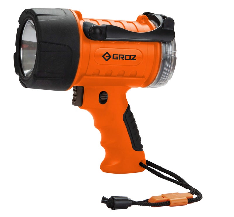 Groz Long Distance Torch Rechargeable - 400m Range, High Power | Rechargeable Torch 7W (LED) | Torch with SOS Mode | IP67 Waterproof Torch | CE, RoHS & CREE Certified | Emergency Torch | LED/402 - Image 1