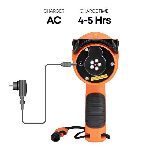 Groz Long Distance Torch Rechargeable - 400m Range, High Power | Rechargeable Torch 7W (LED) | Torch with SOS Mode | IP67 Waterproof Torch | CE, RoHS & CREE Certified | Emergency Torch | LED/402 - Image 3