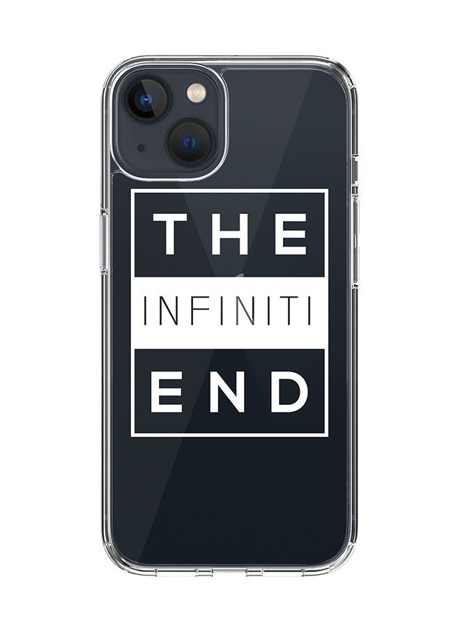 Stylizedd - Classic Clear Case for Apple iPhone 14 Hybrid Soft Case Flexible Edges Anti Drop TPU PC Gel Thin Transparent Cover [ Designed for Apple iPhone 14 ] - The infinite end - Image 1