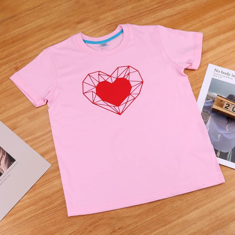 HTVRONT Red Heat Transfer Vinyl Bundle - 10 Pack 12" x 10" HTV Vinyl for T-Shirt, Red Iron on Vinyl for All Cutting Machine or Heat Press Machine - Image 5