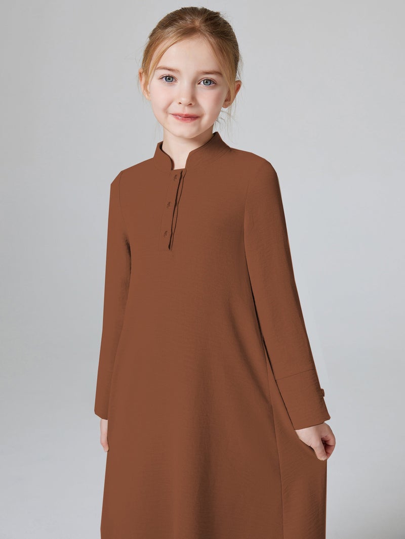 HOJUMBO MSL187 Girls' Abaya Set - Long, Long Sleeve, Ramadan - Image 5