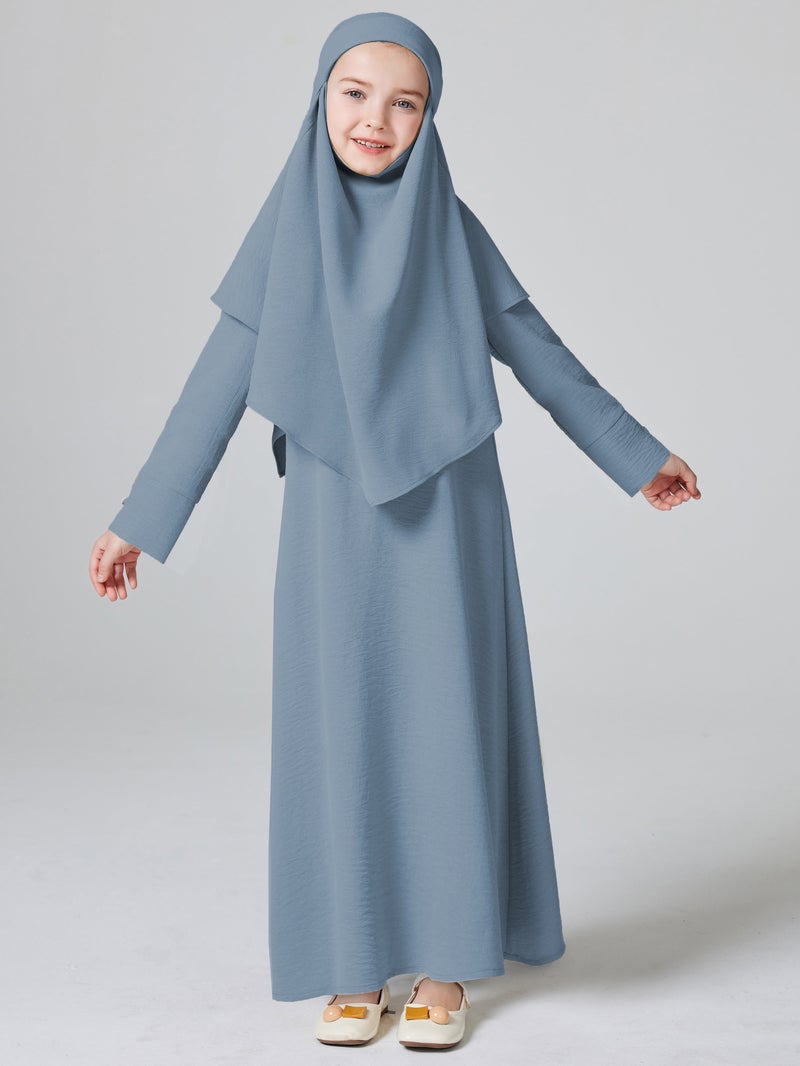 HOJUMBO MSL187 Girls' Abaya Set - Long, Long Sleeve, Ramadan - Image 1
