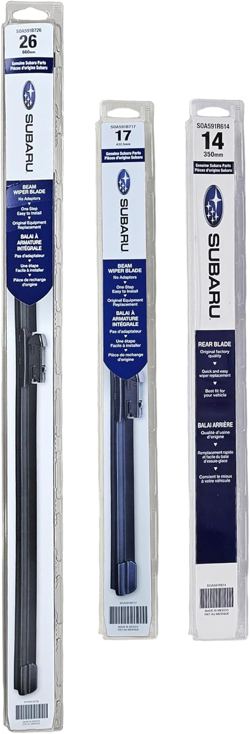 Subaru Forester 2019-2021 Genuine OEM Wiper Blade Set - Front & Rear (3 Blades) - Image 1