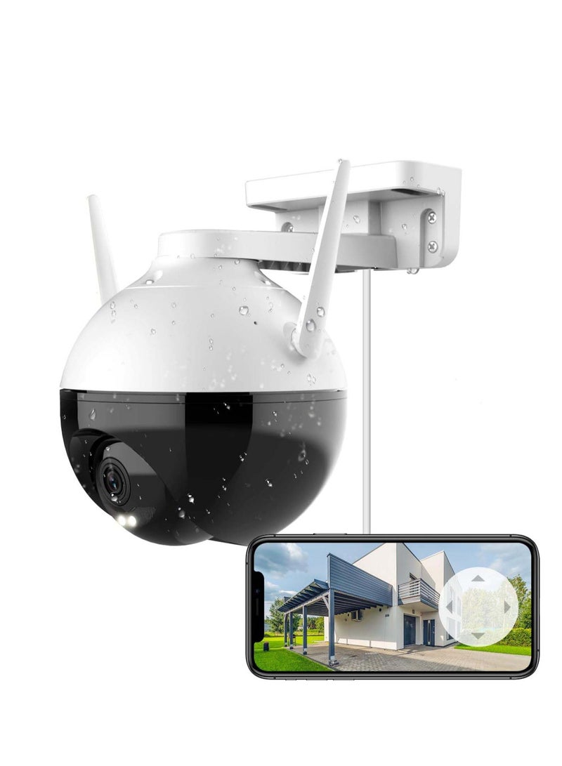 Generic Camera 360 Security Outdoor Outside WiFi Cameras for Home Security Surveillance Camera No Subscription with Motion Detectio Color Night Vision Audio Pick-up Waterproof Alexa Google 256GB  - Image 1