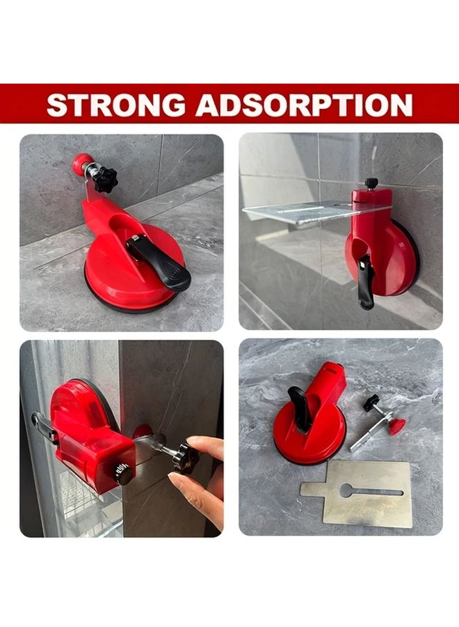 Model B Stainless Steel Tile Leveler With Strong Suction Cup Manual Slope Positioning Bracket - Image 3