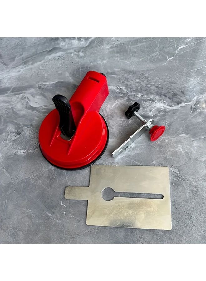 Model B Stainless Steel Tile Leveler With Strong Suction Cup Manual Slope Positioning Bracket - Image 1