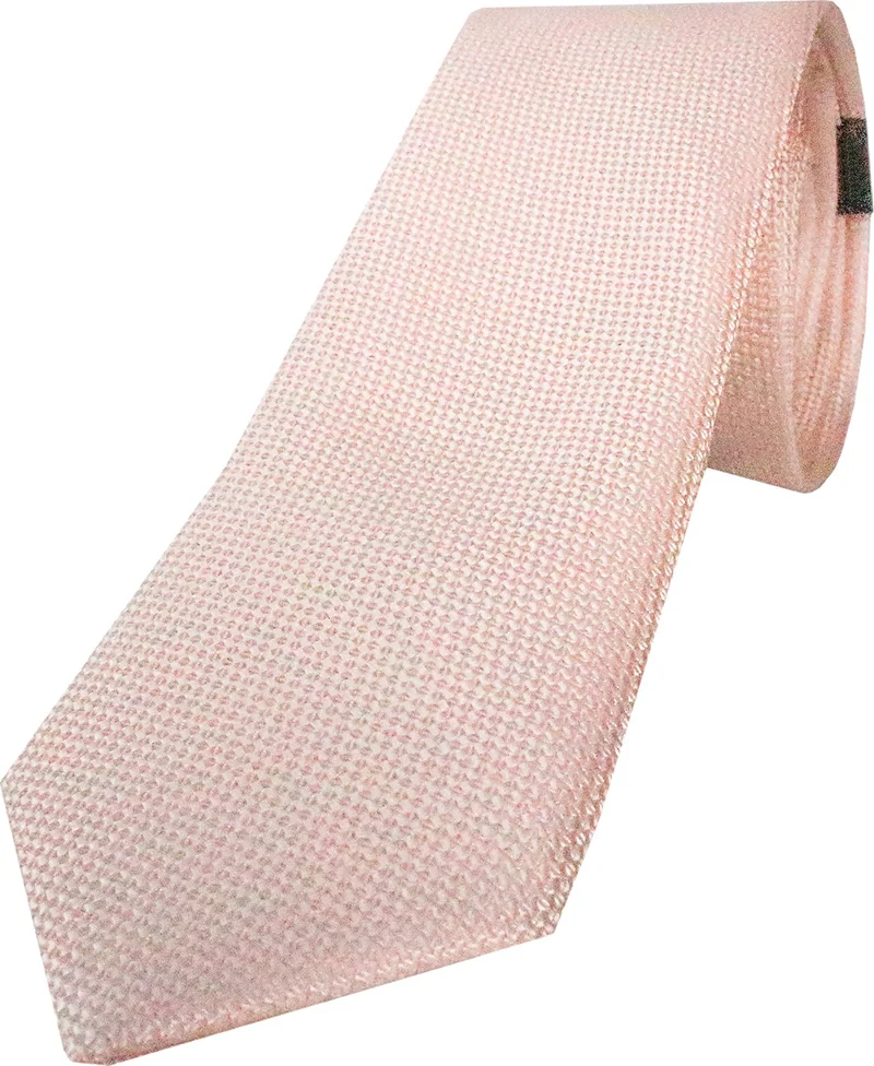 فاريتا Slim Fit Eyelet Pattern Salmon Color Tie