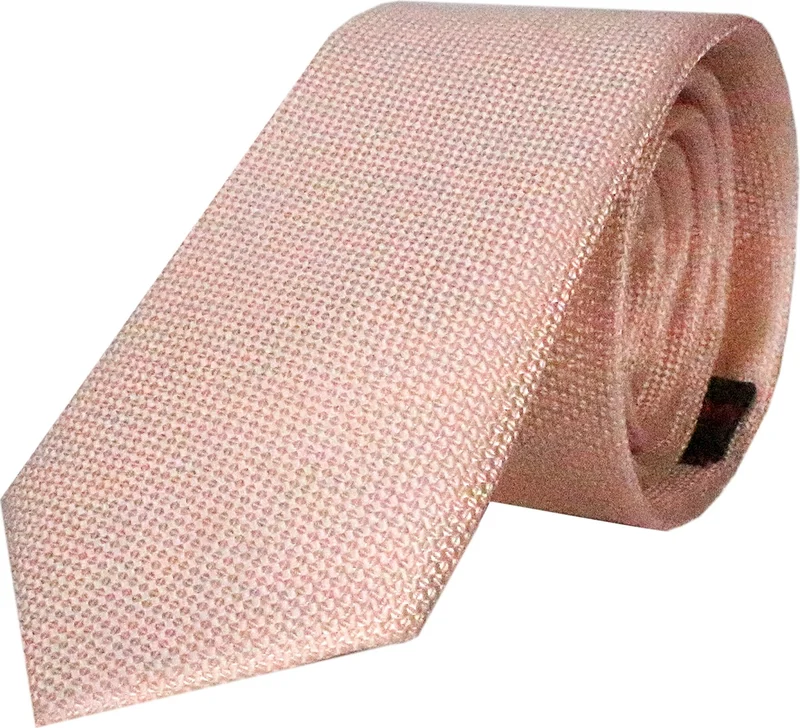 فاريتا Slim Fit Eyelet Pattern Salmon Color Tie