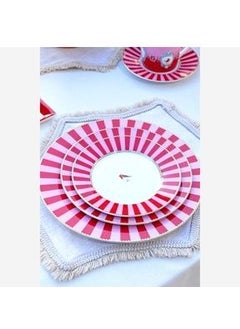Pip Studio Love Birds Plate 17 cm. Red/Pink  - Image 2