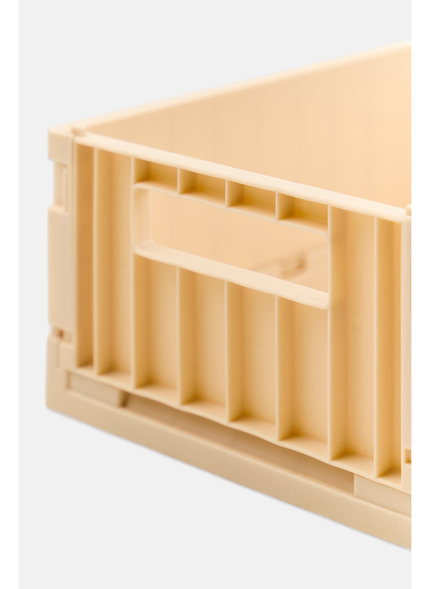 Muy Mucho Small Foldable Storage Box 22 H x 15  L x 2 W cm, Beige  - Image 3