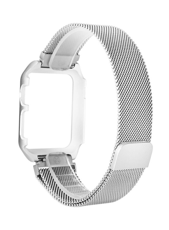 NIBEMINENT Replacement Band For Apple Watch Series 3/2/1 42mm Silver - Image 1