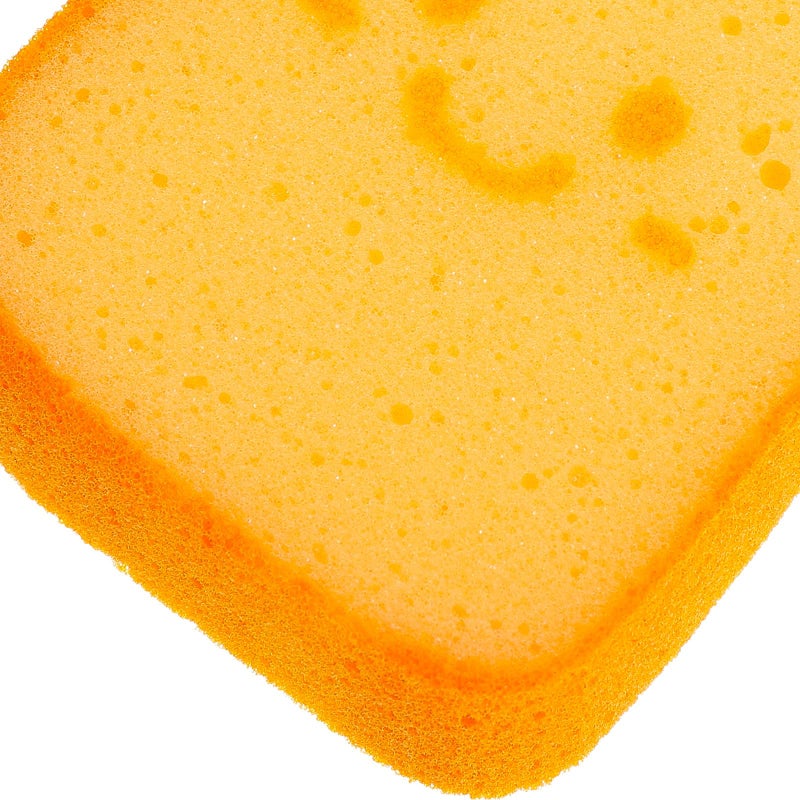 Dual Sided Thick Toast Shaped Kitchen Sponge Scrubber Reusable Food Grade Cellulose - Image 4