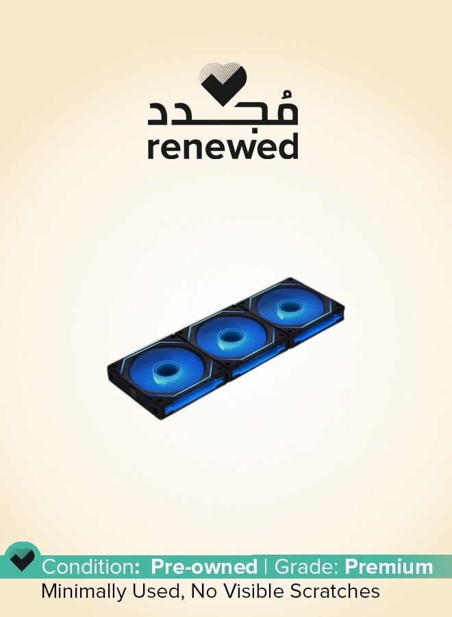 LIAN LI Renewed - LIAN LI UNI Fan SL-Infinity 120 RGB Triple Pack Black with Controller - Image 1