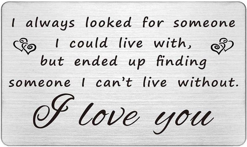 BPA Engraved Steel Love Note for Him - Image 1
