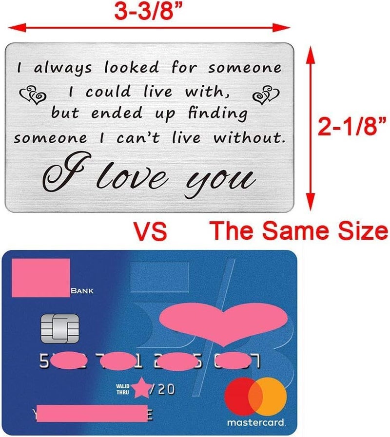 BPA Engraved Steel Love Note for Him - Image 2