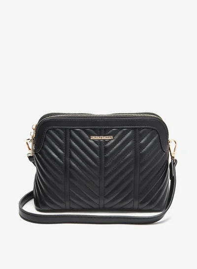 Flora Bella By Shoexpress Women Quilted Crossbody Bag with Zip Closure