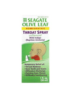 Seagate Seagate, Olive Leaf Throat Spray, Unflavored, 1 fl oz (30 ml)  - Image 1