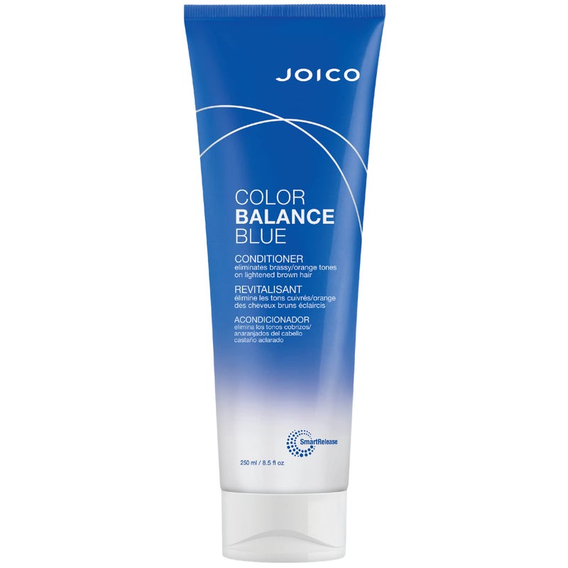 Joico Color Balance Blue Conditioner | For Lightened Brown Hair | Eliminate Brassy Orange Tones | Boost Color Vibrancy & Shine | UV Protection | With Rosehip Oil & Green Tea Extract | 8.5 Fl Oz - Image 1